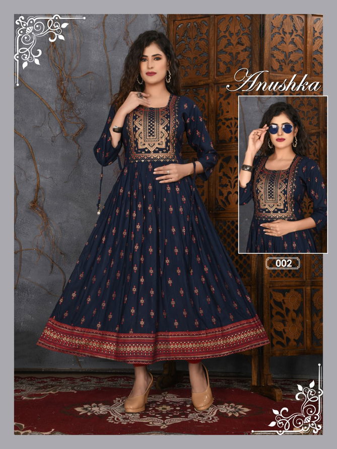 Anushka Vol 2 By Aagya Anarkali Kurtis Catalog